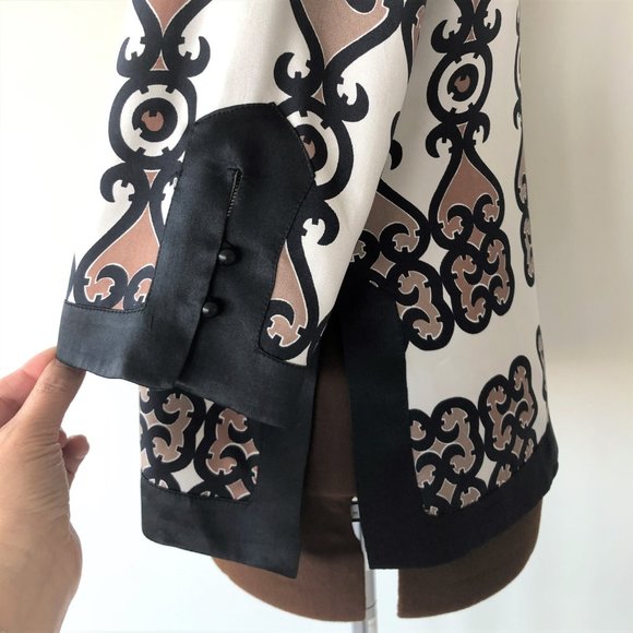 Moroccan Inspired Silk Top - Picture 5 of 7